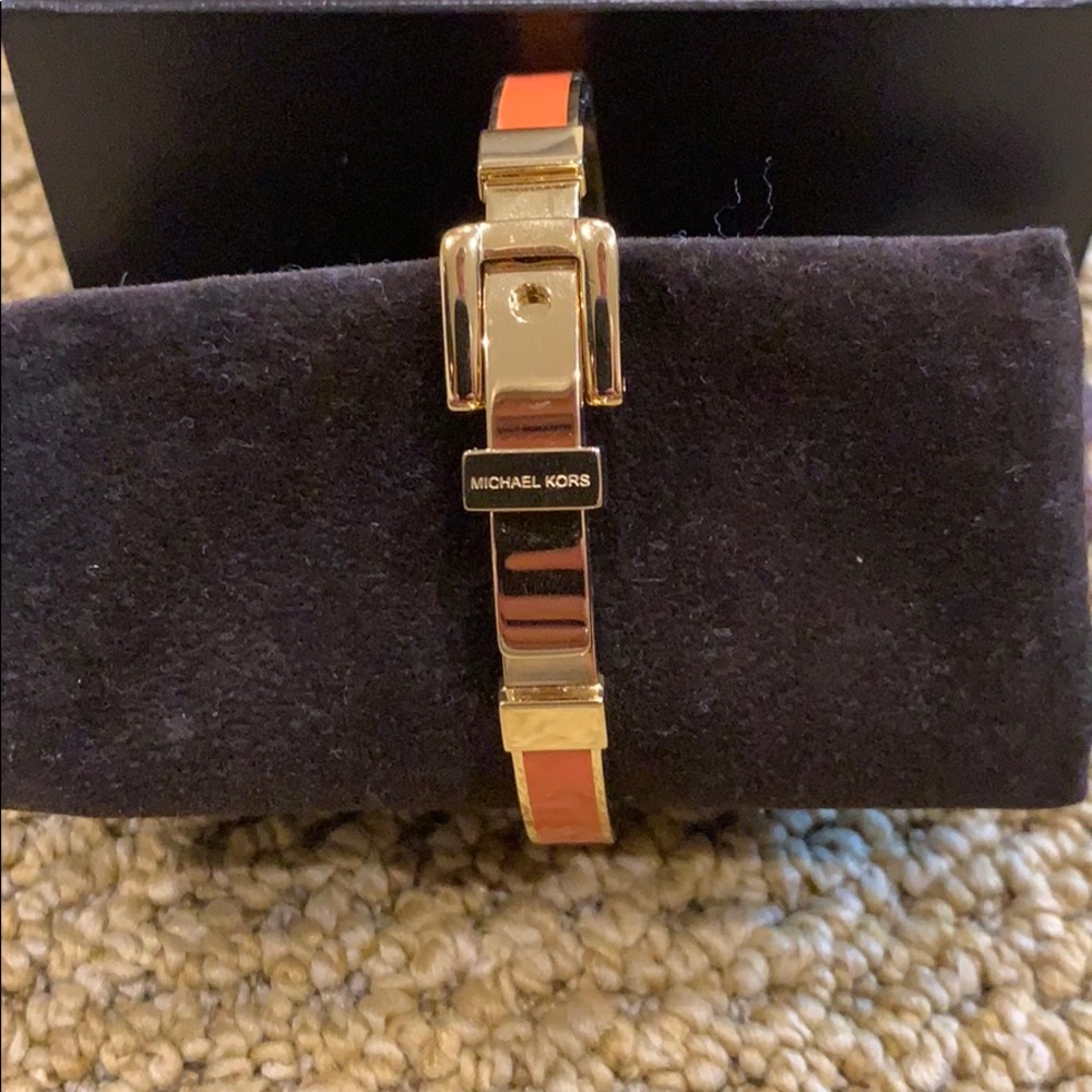 Michael Kors Gold and Orange Bracelet